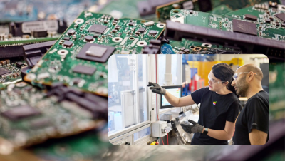 Apple tái chế pin, nam châm và bảng mạch