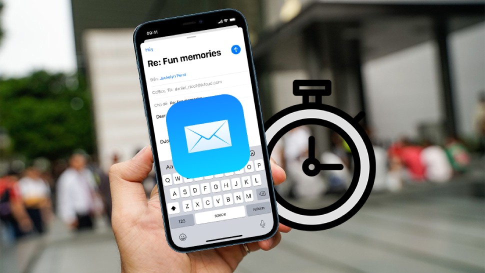 Cách cài đặt giờ gửi mail trên iPhone cực đơn giản
