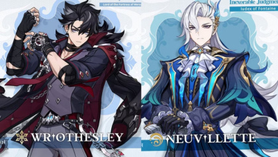 Genshin Impact: Wriothesley và Neuvillette sắp ra mắt?