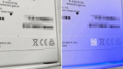 Hộp iPhone 15 Series có nhãn đèn UV giúp tránh lừa đảo