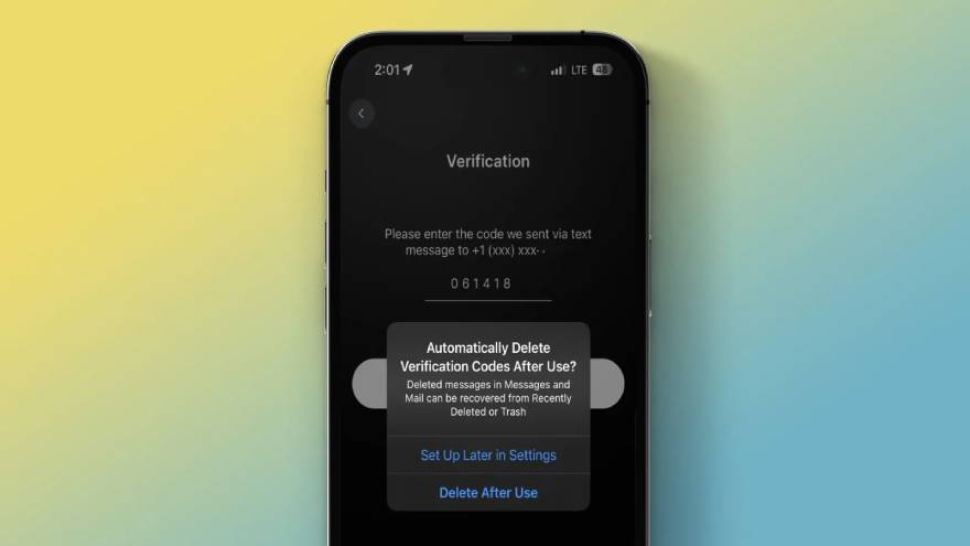 iOS 17: Hướng dẫn tự động xóa tin nhắn mã xác minh