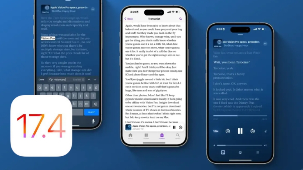 Khai phá tính năng “đọc” Podcast trên iOS 17.4