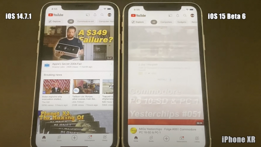 Kiểm tra tốc độ iOS 15 Beta 6 và iOS 14.7.1 trên các mẫu iPhone cũ: Có nên cập nhật iOS 15