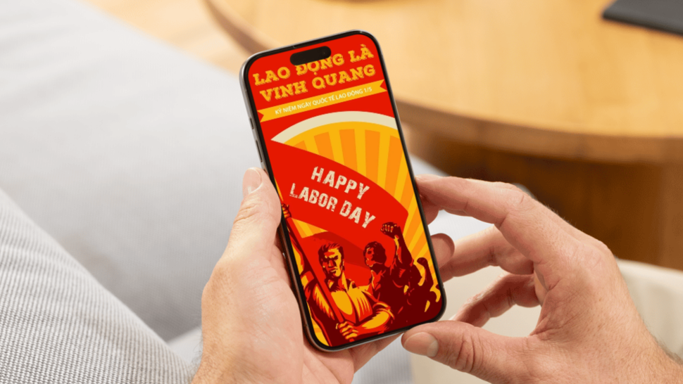 Lưu ngay bộ hình nền mừng ngày 1/5 cho điện thoại