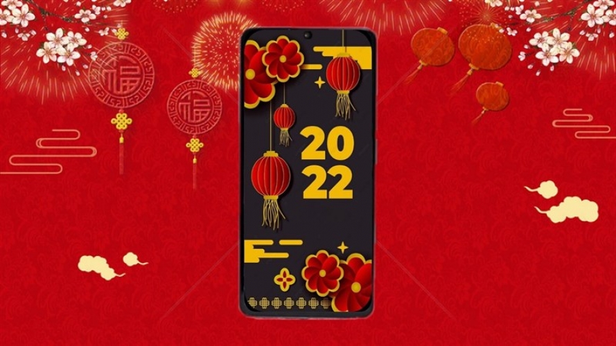 Mời bạn đọc tải bộ hình nền Tết 2022 cực đẹp trên iOS và Android