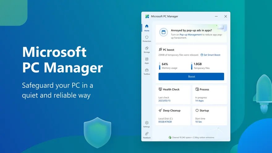 PC Manager: phần mềm tối ưu Windows miễn phí của Microsoft