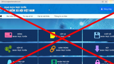 Xuất hiện website giả mạo Cổng dịch vụ công BHXH Việt Nam