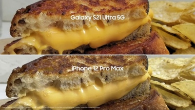 Samsung tung quảng cáo khịa Apple về khả năng chụp hình của iPhone 12 Pro Max 