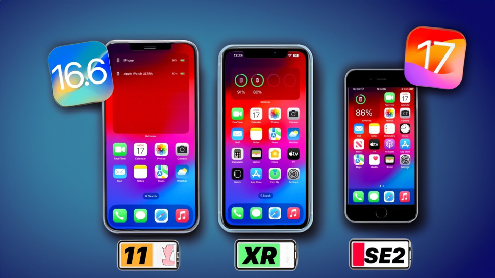 So sánh pin, hiệu suất của iOS 16.6 RC và iOS 17 Public Beta