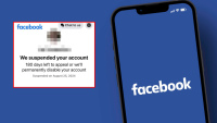 Tài khoản Facebook bất ngờ bị khóa 180 ngày, xử lý ra sao?