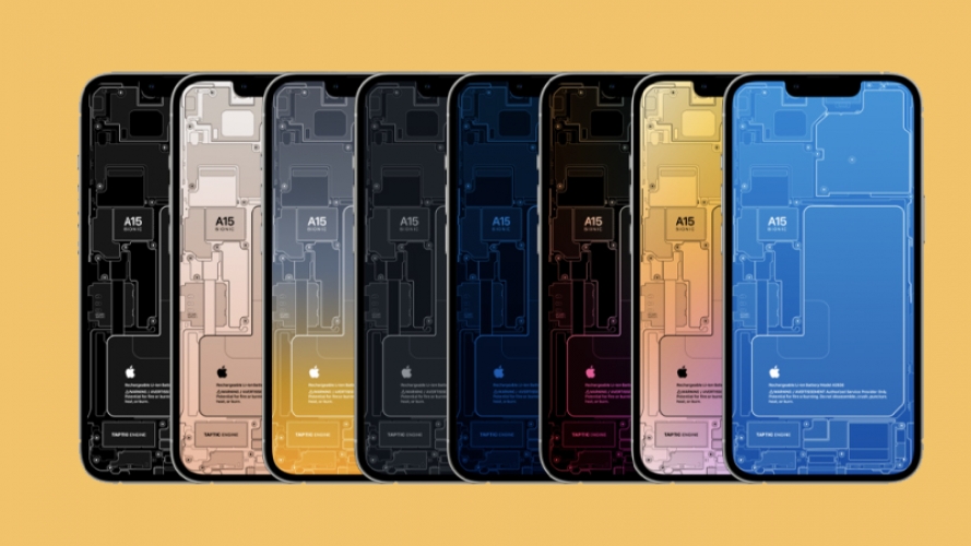 Tải ngay hình nền iPhone 13 độc đáo có thiết kế bên trong iPhone với độ chi tiết đáng kinh ngạc
