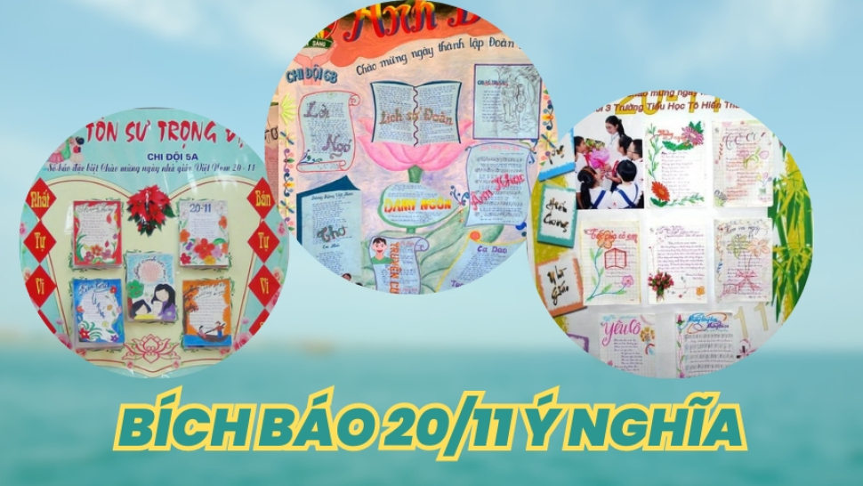 Tổng hợp bích báo cực đẹp chào mừng ngày 20.11