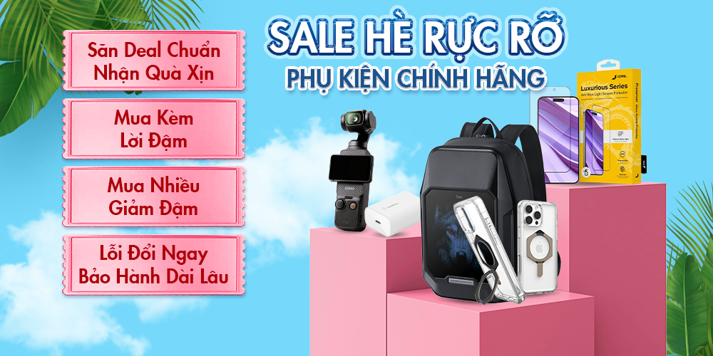 Phụ kiện chính hãng khuyến mãi