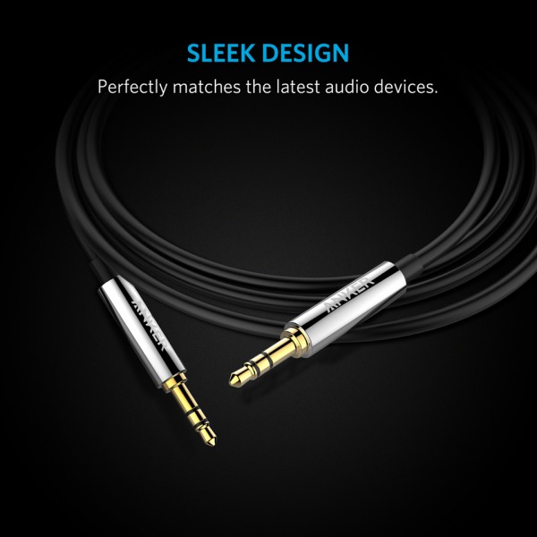A8220BK - Cáp âm thanh Anker 3.5mm Sound Line 2.4m A8220BK - 3