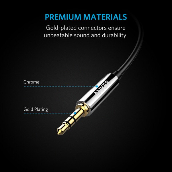 A8220BK - Cáp âm thanh Anker 3.5mm Sound Line 2.4m A8220BK - 5