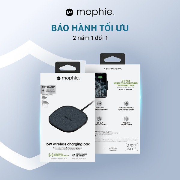 401305902 - Đế sạc không dây Mophie 15W - 7