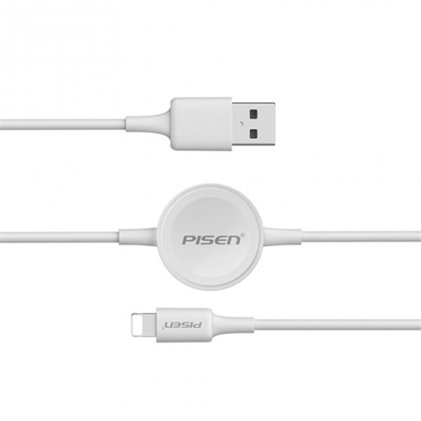 ALWC011500 - Cáp sạc Pisen iWatch 2 trong 1 Lightning - 4