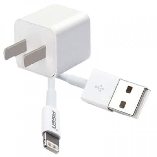 TSC051 - Combo cốc cáp USB-A to Lightning Pisen 1A (5W) 1m - 2