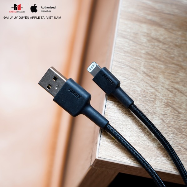 CB-BAL7-BK - Cáp USB-A to Lightning Aukey 0.9m MFi CB-BAL7 - 2