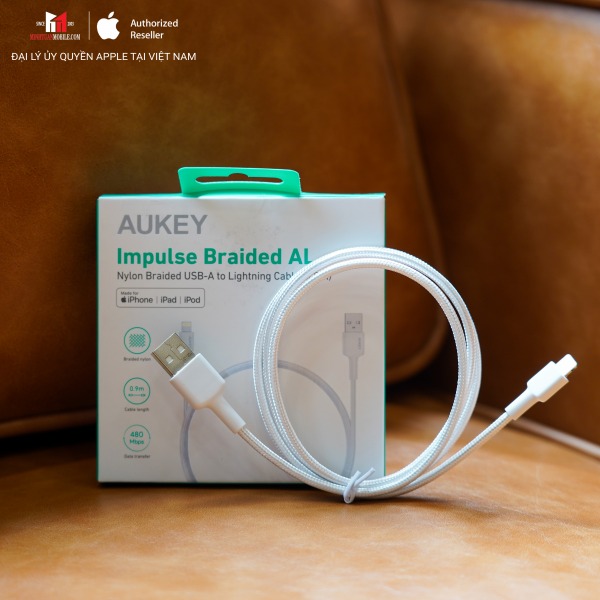 CB-BAL7-BK - Cáp USB-A to Lightning Aukey 0.9m MFi CB-BAL7 - 5