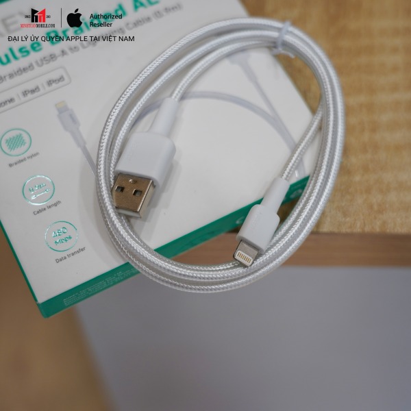 CB-BAL7-BK - Cáp USB-A to Lightning Aukey 0.9m MFi CB-BAL7 - 6
