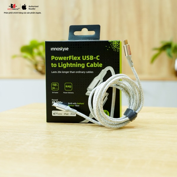 ICL150ALBLU - Cáp Type C to Lightning Innostyle Powerflex MFi 1.5M 20 30 60W - 2