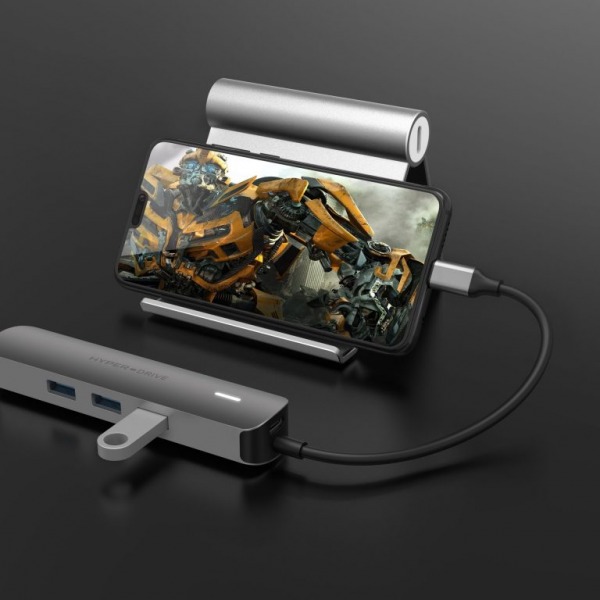 HD233BGREY - Hub chuyển đổi HyperDrive 6 in 1 Type-C 4K HDMI HD233B - 4