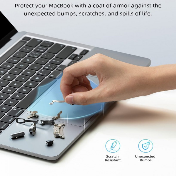 ISCS2681GY - Bộ dán MacBook Air 13 inch M2 M3 M4 Innostyle 6 in 1 3M Diamond Guard Skin Set - 8