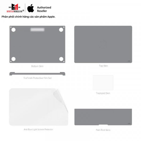 JCP2514 - Bộ dán MacBook Pro 13 inch M1 M2 JCPAL Macguard All In One Set - 5
