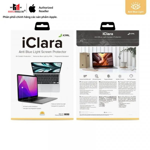 JCP2530 - Dán màn hình MacBook Air 13 inch M2 M3 M4 JCPAL Anti Blue Light - 5