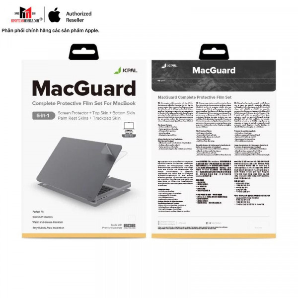 JCP2430 - Bộ dán MacBook Pro 14 inch M1 M2 M3 M4 JCPAL 5 in 1 - 6