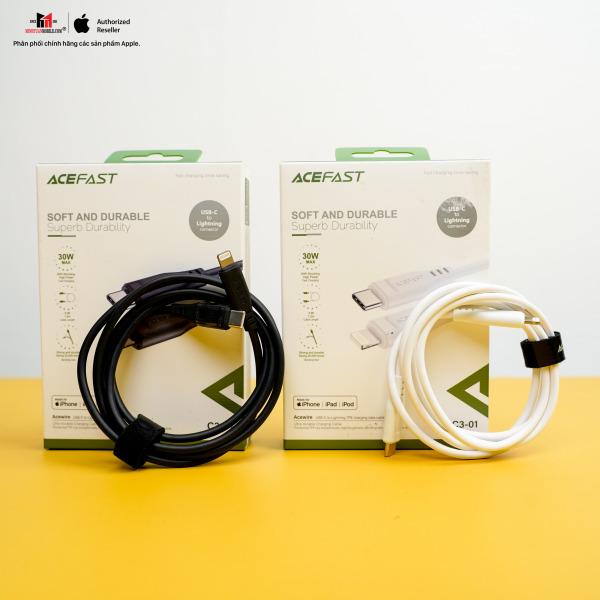 C301WH - Cáp Type-C to Lightning ACEFAST MFi 1.2M C301 - 12
