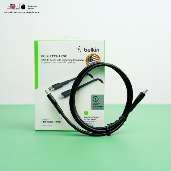 CAA003BT1MBK - Cáp Type-C to Lightning Belkin 30W vỏ nhựa 1M - 17