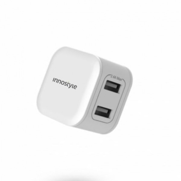 IC12SA - Cốc sạc Innostyle 2 cổng 12W USB-A Minigo 2 Smart Charging Ai - 3