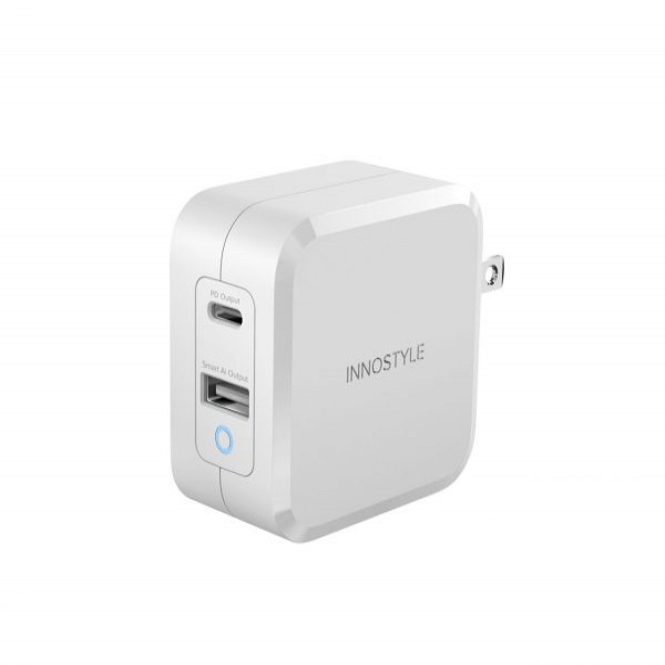 IC652PDWHI - Cốc sạc nhanh 2 cổng Innostyle 65W GaN Zeni IC652PD - 2