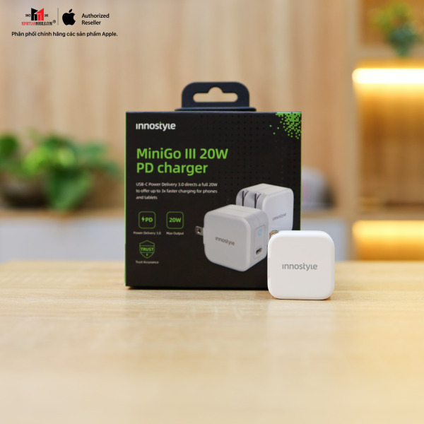 IC20PDWHI - Cốc sạc nhanh Innostyle 20W Type-C Minigo III - 7