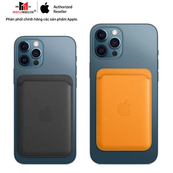 MPPW3FE A - Ví da Apple iPhone Leather Wallet with MagSafe Chính Hãng - Ink - 20