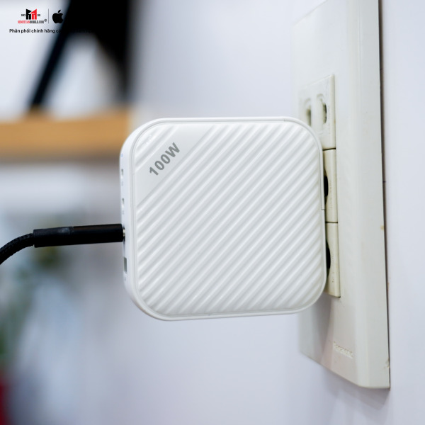 MGAN100WWH - Cốc sạc nhanh Mazer 100W Infinite Boost SuperMINI GaN Wall Charger - 16