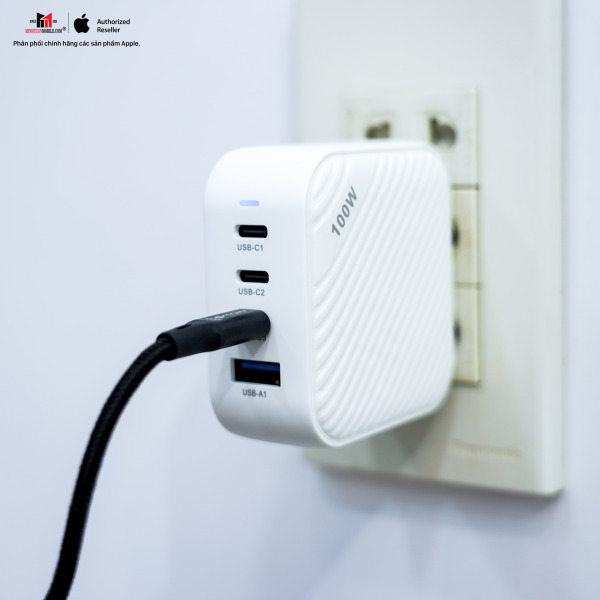 MGAN100WWH - Cốc sạc nhanh Mazer 100W Infinite Boost SuperMINI GaN Wall Charger - 17