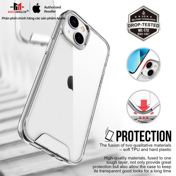 JA6402 - Ốp lưng iPhone 14 Plus 15 Plus Jinya Crystal - 3