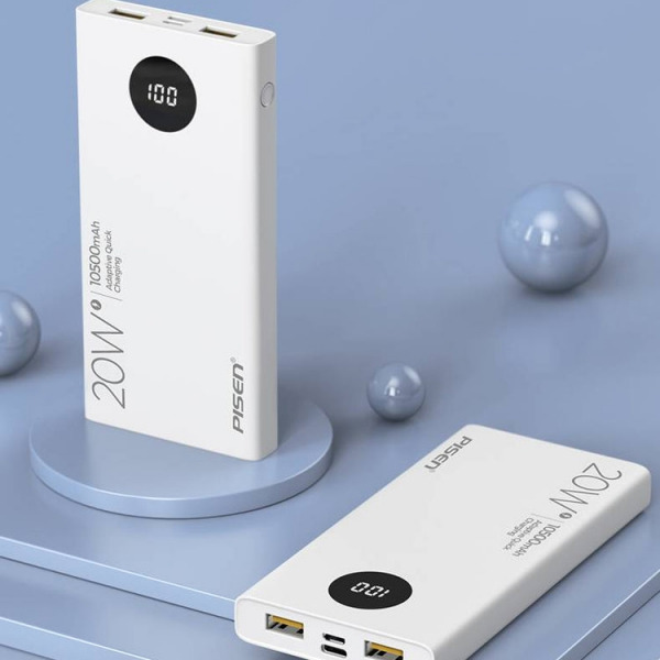 TSD306WT - Pin sạc dự phòng Pisen 10.500 mAh 20W QUICK PowerU LED Ultra - 2