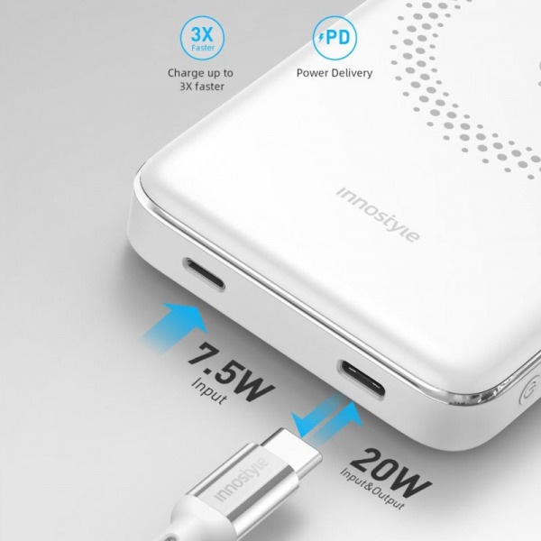 IM20PDLV - Pin sạc dự phòng Innostyle 10.000 mAh 20W PowerMag Slim - 16