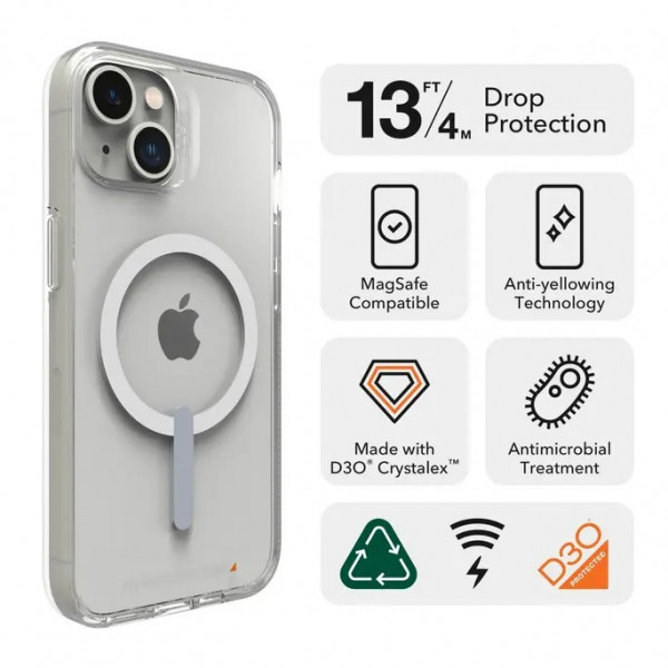 702010013 - Ốp lưng Magsafe iPhone 14 Plus 15 Plus Gear4 Crystal Palace - 2