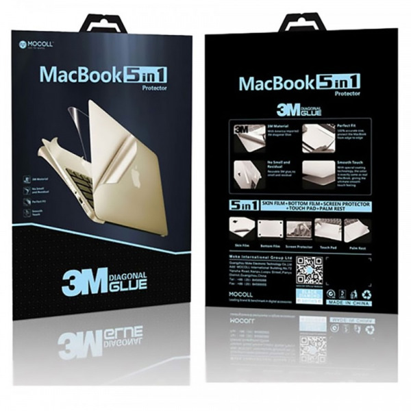 MOC0314 - Bộ dán MacBook Pro 14 inch M1 M2 M3 M4 MOCOLL 5 in 1 - 4