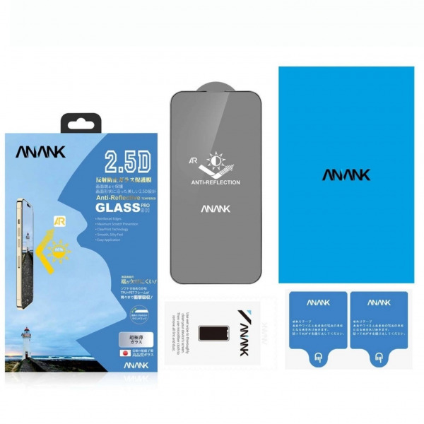 93900218 - Cường lực iPhone 14 Plus ANANK chống phản chiếu (viền đen) - 8