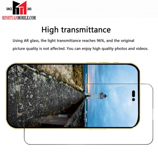 93900218 - Cường lực iPhone 14 Plus ANANK chống phản chiếu (viền đen) - 7