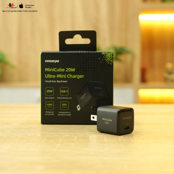 IMC20PDWHI - Cốc sạc nhanh Innostyle 20W Type-C Ultra Minicube - 3