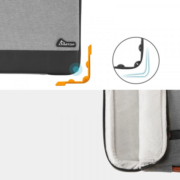 S1005E01D - Túi chống sốc MacBook 16 inch SIMTOP Leather Air - 5