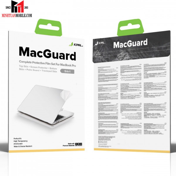 JCP2366 - Bộ dán MacBook Pro 13 inch M1 M2 JCPAL 5 in 1 - 2