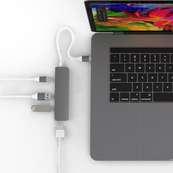 GN22BGRAY - Hub chuyển đổi HyperDrive 4 in 1 Type-C 4K HDMI GN22B - 3